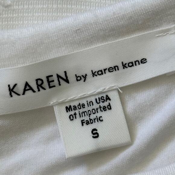 KAREN by KAREN KANE Crochet White Maxi Dress Lined SZ Small - Picture 7 of 8